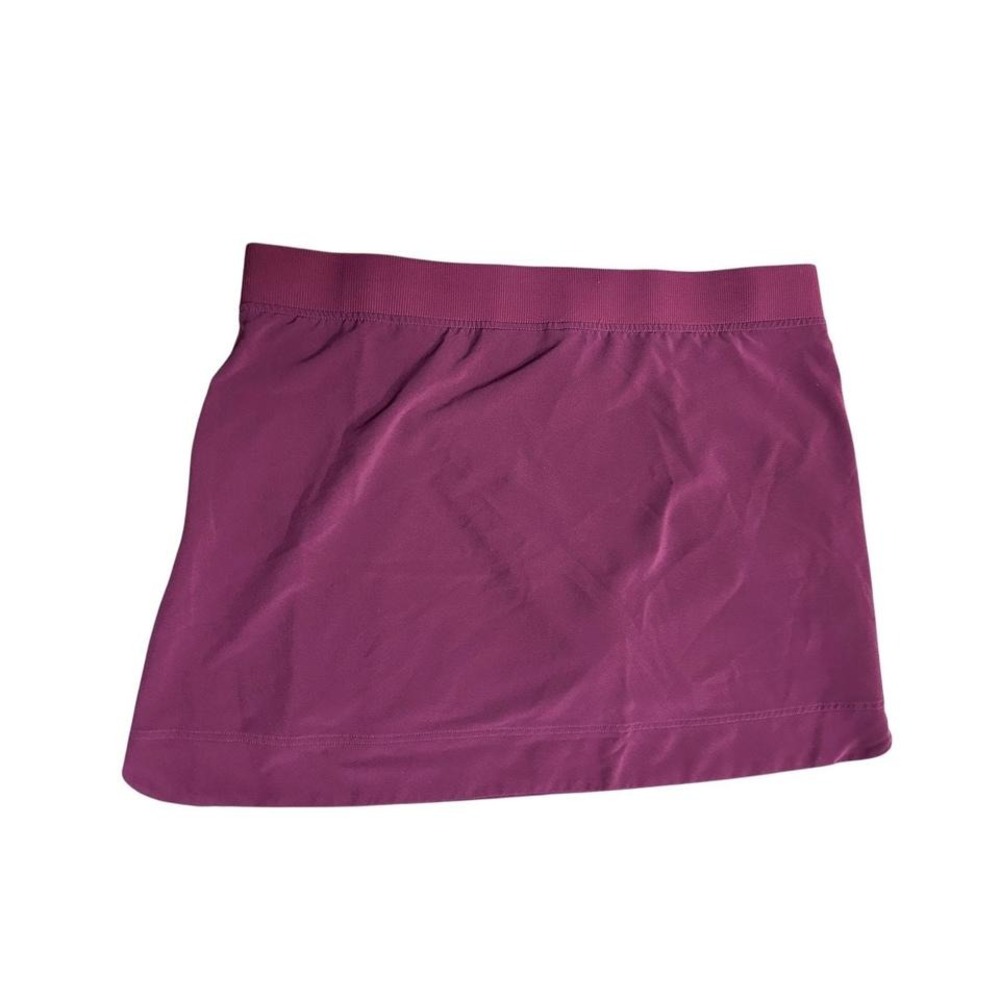 Athletic Skort with Pockets Burgundy Activewear Running Tennis Golf Skirt - Picture 2 of 7